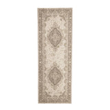 County Medallion Natural In-Outdoor Flatweave Runner