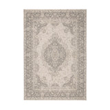 County Medallion Silver In-Outdoor Flatweave Rug