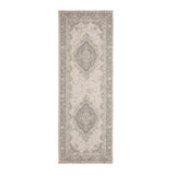 County Medallion Silver In-Outdoor Flatweave Runner