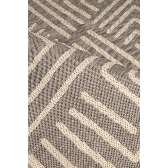 County Patches Grey In-Outdoor Flatweave Runner