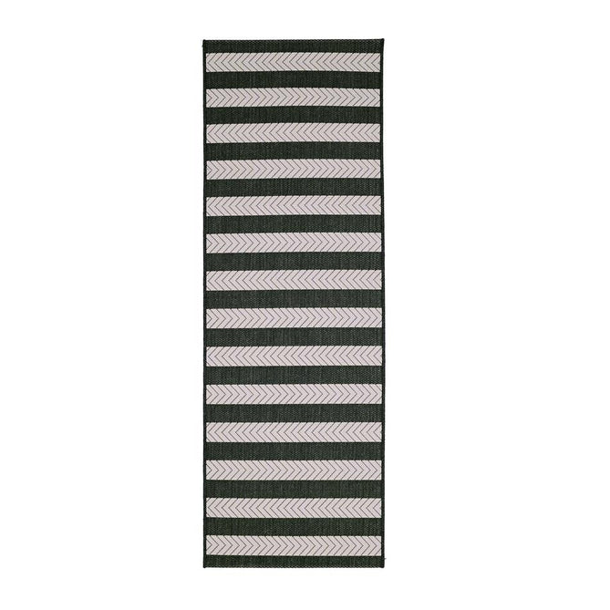 County Stripe Black In-Outdoor Flatweave Rug-Melrose-Rug Love - The Most Loved Rug Store