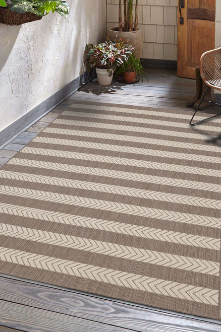 County Stripe Natural In-Outdoor Flatweave Rug-Melrose-Rug Love - The Most Loved Rug Store