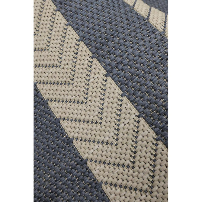 County Stripe Navy In-Outdoor Flatweave Runner