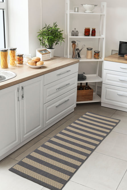 County Stripe Navy In-Outdoor Flatweave Rug-Melrose-Rug Love - The Most Loved Rug Store