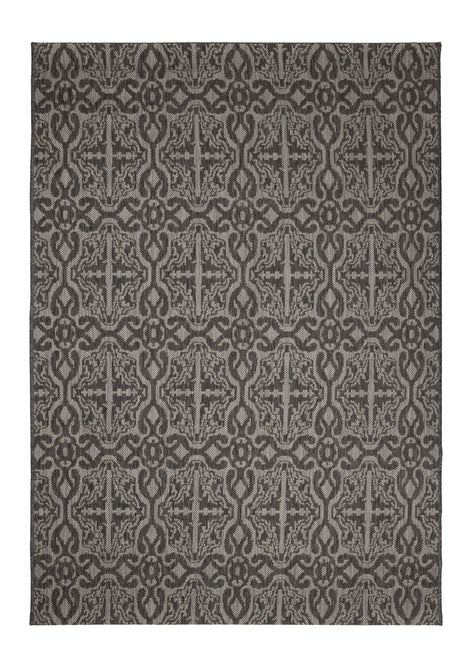 County Victorian Grey In-Outdoor Flatweave Rug-Melrose-Rug Love - The Most Loved Rug Store