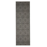 County Victorian Grey In-Outdoor Flatweave Runner