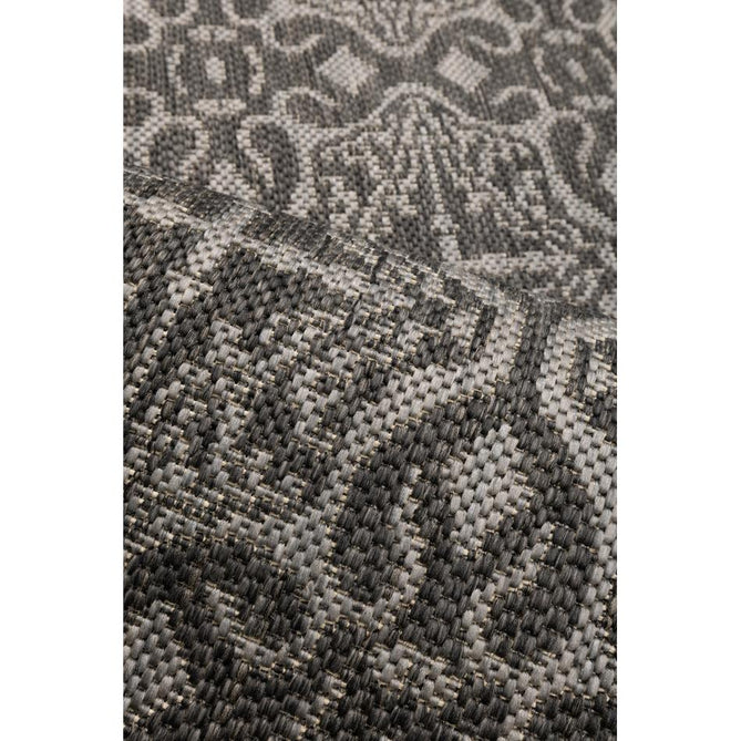 County Victorian Grey In-Outdoor Flatweave Runner