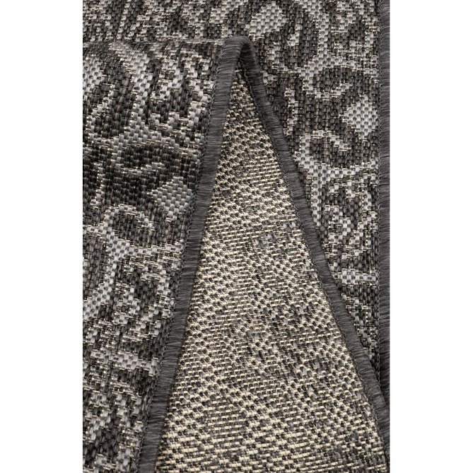 County Victorian Grey In-Outdoor Flatweave Runner