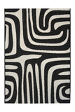 County Zebra Black In-Outdoor Flatweave Rug
