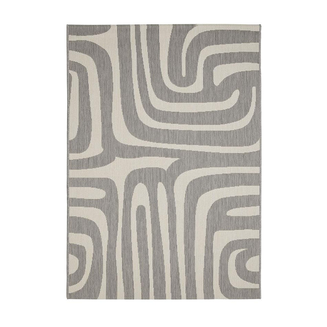 County Zebra Grey In-Outdoor Flatweave Runner