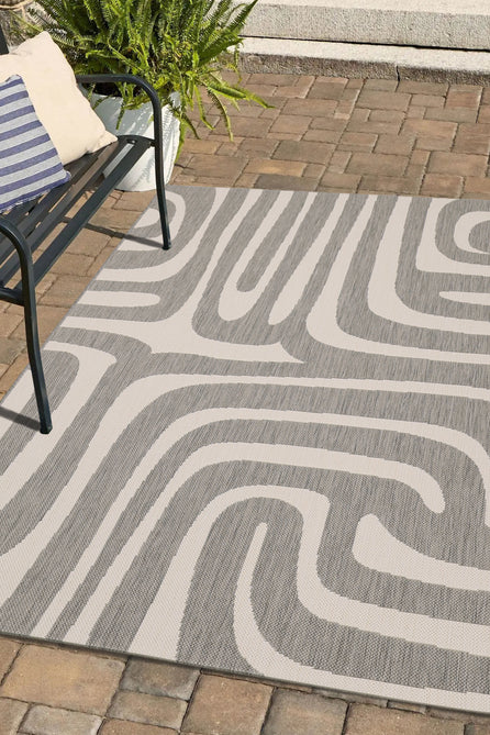 County Zebra Grey In-Outdoor Flatweave Rug-Melrose-Rug Love - The Most Loved Rug Store