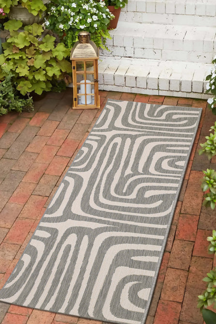 County Zebra Grey In-Outdoor Flatweave Rug-Melrose-Rug Love - The Most Loved Rug Store