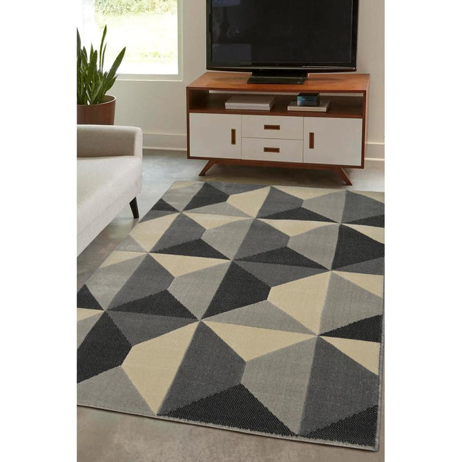 Creation Quadrant Grey Rug-Melrose-Rug Love - The Most Loved Rug Store