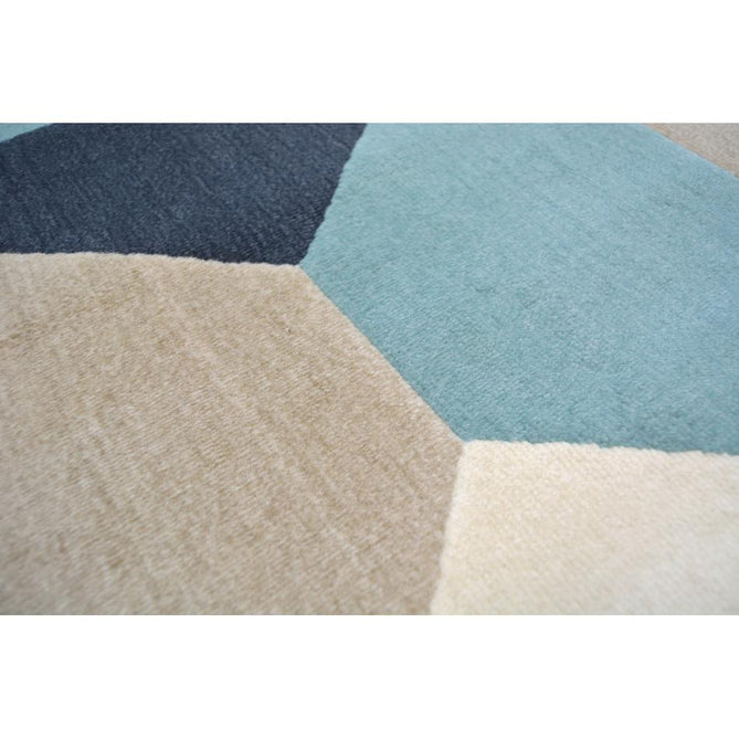 Creation Quadrant Teal Rug-Melrose-Rug Love - The Most Loved Rug Store