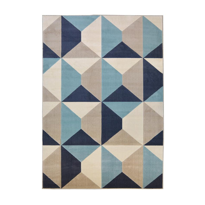 Creation Quadrant Teal Rug-Melrose-Rug Love - The Most Loved Rug Store