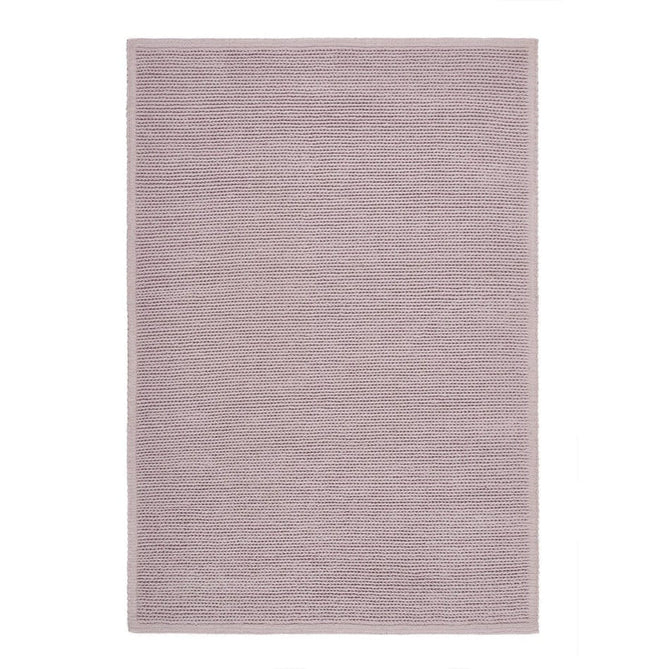 Cable Modern Plain Border Braided Knit Hand-Woven Textured Wool Flat-Pile Blush Pink Rug-Origins-Rug Love - The Most Loved Rug Store