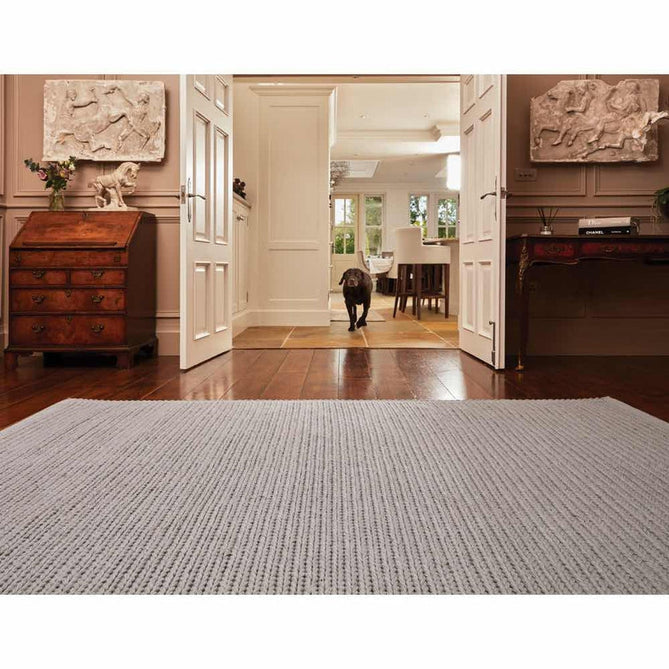 Cable Modern Plain Border Braided Knit Hand-Woven Textured Wool Flat-Pile Warm Grey Rug-Origins-Rug Love - The Most Loved Rug Store