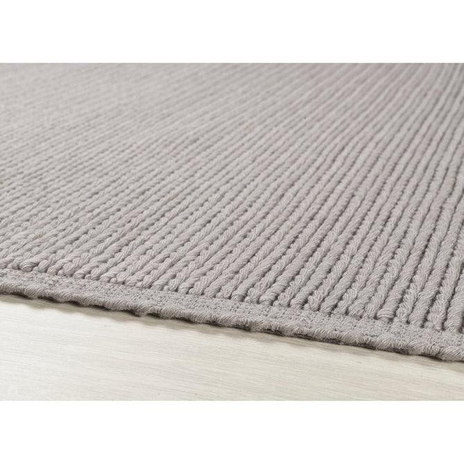 Cable Modern Plain Border Braided Knit Hand-Woven Textured Wool Flat-Pile Warm Grey Rug-Origins-Rug Love - The Most Loved Rug Store