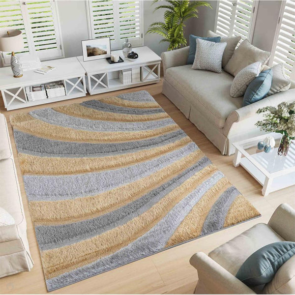 California 620 CLF20 Modern Plain Geometric Wave Tonal Metallic Shimme