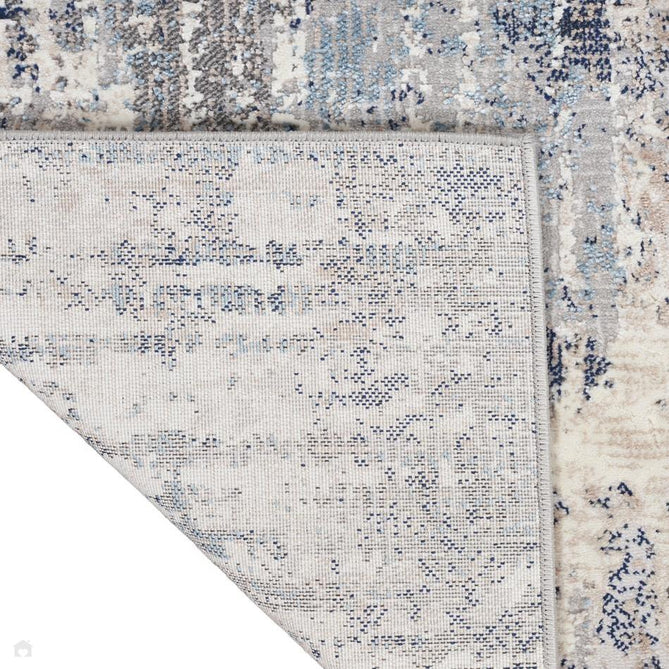 Calvin Klein CK022 Infinity IFN03 Modern Abstract Grid Distressed Shimmer Hi-Low Textured Polyester Low Profile Short Pile Stone Grey/Ivory/Beige/Taupe/Charcoal Grey/Midnight Blue/Cream Runner-Calvin Klein-Rug Love - The Most Loved Rug Store
