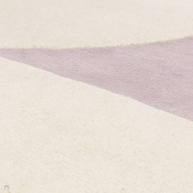 Canvas 02 Pebble Modern Abstract Hand-Woven Wool Hi-Low Contrast Textured Low Profile Short Pile Muted Lavender/Ivory Rug-Asiatic Carpets-Rug Love - The Most Loved Rug Store