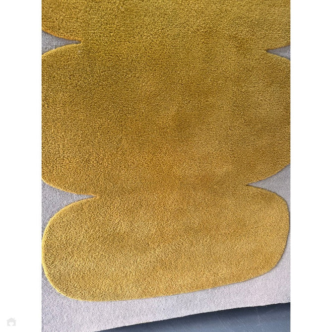 Canvas 04 Sculpt Modern Abstract Hand-Woven Wool Hi-Low Contrast Textured Low Profile Short Pile Yellow/Ivory Rug-Asiatic Carpets-Rug Love - The Most Loved Rug Store
