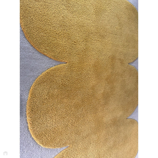 Canvas 04 Sculpt Modern Abstract Hand-Woven Wool Hi-Low Contrast Textured Low Profile Short Pile Yellow/Ivory Rug-Asiatic Carpets-Rug Love - The Most Loved Rug Store