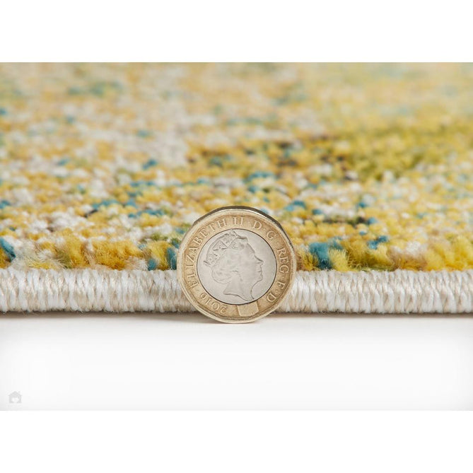 Carnaval CAR101 Modern Geometric Patches Durable Easy-Care Polypropylene Low Profile Short Pile Light Multicolour Runner-Concept Looms-Rug Love - The Most Loved Rug Store