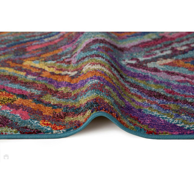 Carnaval CAR104 Modern Geometric Chevron Zig Zag Durable Easy-Care Polypropylene Low Profile Short Pile Multicolour Runner-Concept Looms-Rug Love - The Most Loved Rug Store