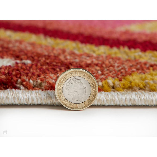 Carnaval CAR109 Modern Geometric Diamonds Durable Easy-Care Polypropylene Low Profile Short Pile Multicolour Runner-Concept Looms-Rug Love - The Most Loved Rug Store