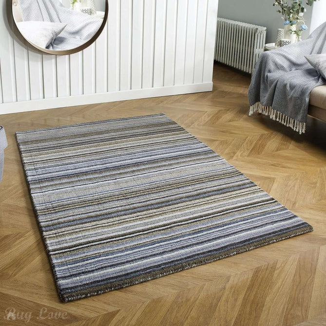 Carter Modern Stripe Hand Woven Wool Grey/Natural Rug-Oriental Weavers-Rug Love - The Most Loved Rug Store