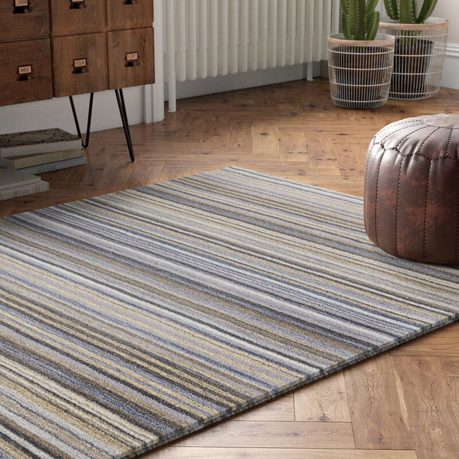 Carter Modern Stripe Hand Woven Wool Grey/Natural Rug-Oriental Weavers-Rug Love - The Most Loved Rug Store