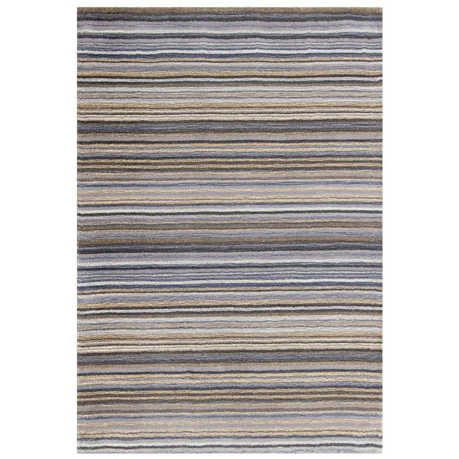 Carter Modern Stripe Hand Woven Wool Grey/Natural Rug-Oriental Weavers-Rug Love - The Most Loved Rug Store