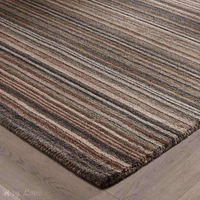 Carter Modern Stripe Hand Woven Wool Natural/Brown/Grey Runner-Oriental Weavers-Rug Love - The Most Loved Rug Store