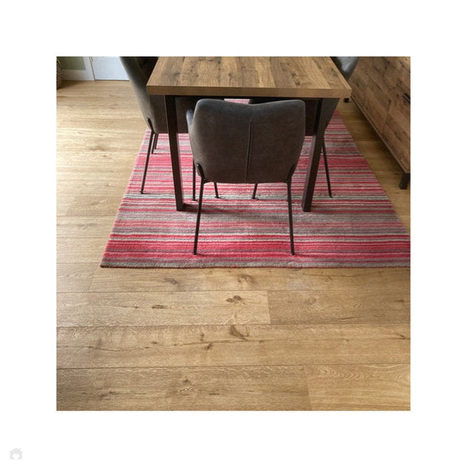 Carter Modern Stripe Hand Woven Wool Red/Grey/Beige Runner-Melrose-Rug Love - The Most Loved Rug Store