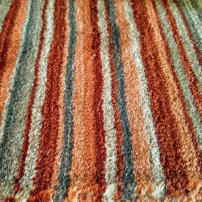 Carter Modern Stripe Hand Woven Wool Rust Orange/Grey/Beige Rug-Oriental Weavers-Rug Love - The Most Loved Rug Store