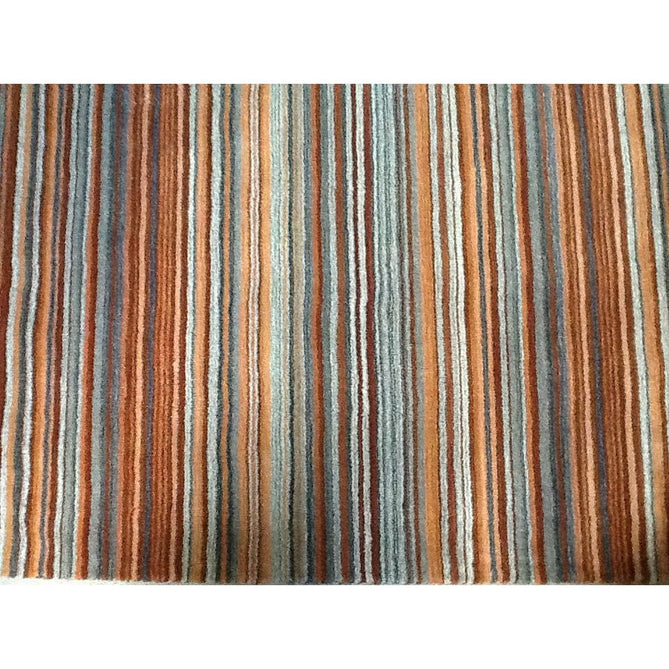 Carter Modern Stripe Hand Woven Wool Rust Orange/Grey/Beige Rug-Oriental Weavers-Rug Love - The Most Loved Rug Store