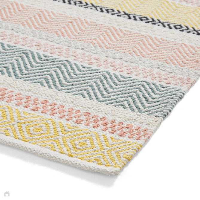 Cascade 29898 Modern Geometric Stripe Hand-Woven Cotton Flatweave Pastel Multi Rug-Think Rugs-Rug Love - The Most Loved Rug Store