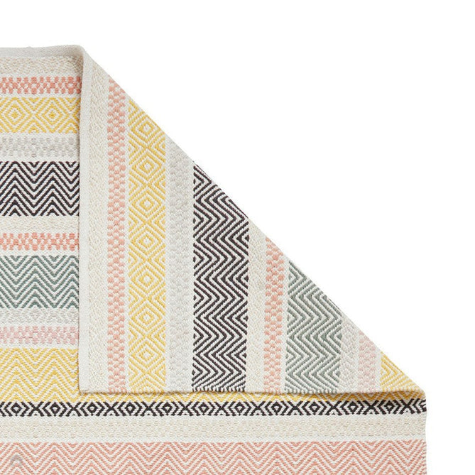 Cascade 29898 Modern Geometric Stripe Hand-Woven Cotton Flatweave Pastel Multi Rug-Think Rugs-Rug Love - The Most Loved Rug Store
