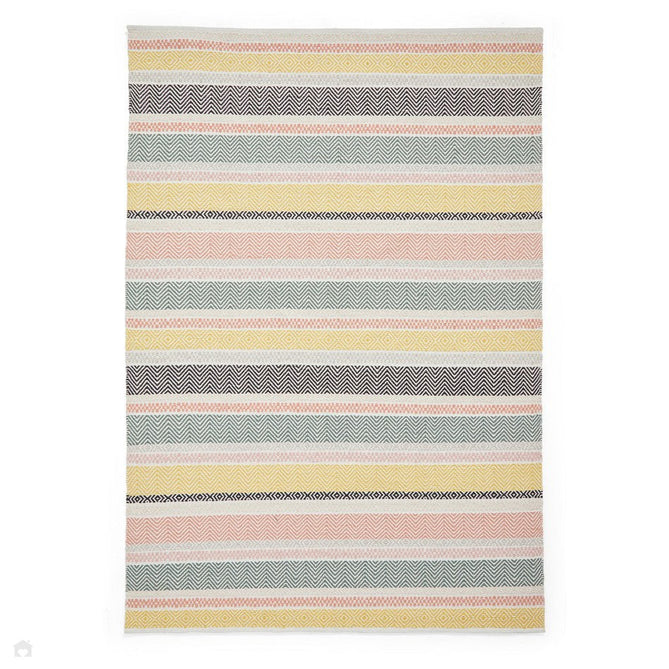 Cascade 29898 Modern Geometric Stripe Hand-Woven Cotton Flatweave Pastel Multi Rug-Think Rugs-Rug Love - The Most Loved Rug Store
