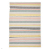 Cascade 29898 Modern Geometric Stripe Hand-Woven Cotton Flatweave Pastel Multi Rug