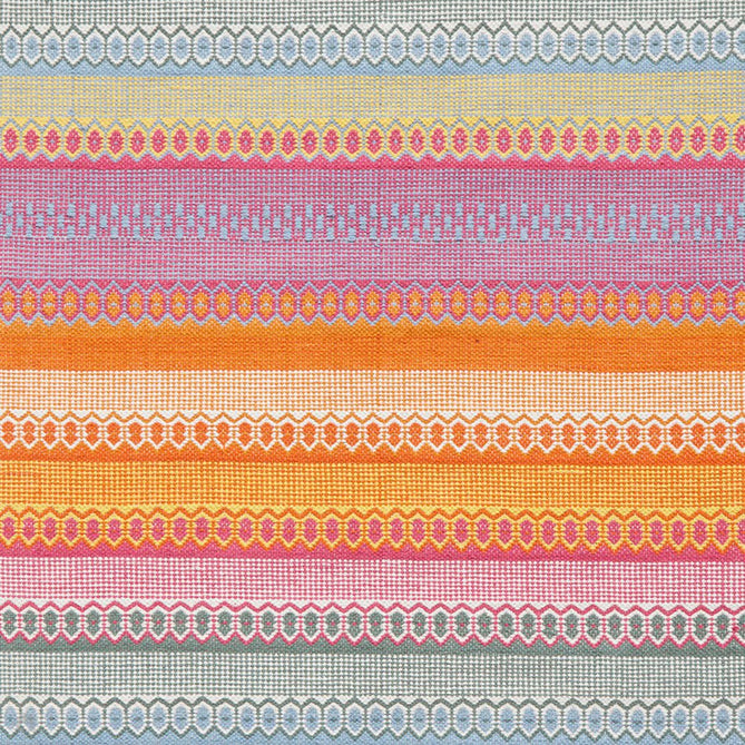 Cascade 29899 Modern Geometric Stripe Hand-Woven Cotton Flatweave Bright Multi Rug-Think Rugs-Rug Love - The Most Loved Rug Store