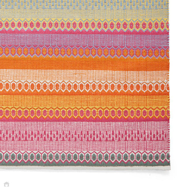 Cascade 29899 Modern Geometric Stripe Hand-Woven Cotton Flatweave Bright Multi Rug-Think Rugs-Rug Love - The Most Loved Rug Store