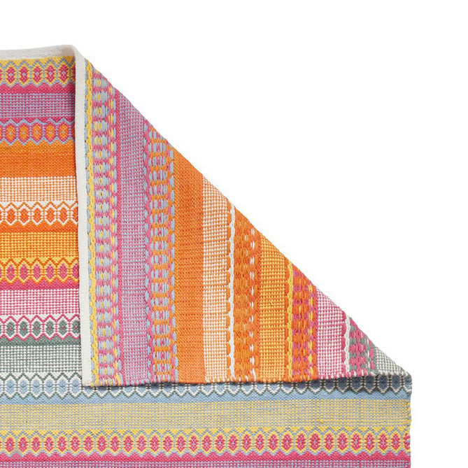 Cascade 29899 Modern Geometric Stripe Hand-Woven Cotton Flatweave Bright Multi Rug-Think Rugs-Rug Love - The Most Loved Rug Store