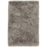 Cascade Plush Soft Hi-Pile Silky Polyester Plain Shaggy Taupe Rug