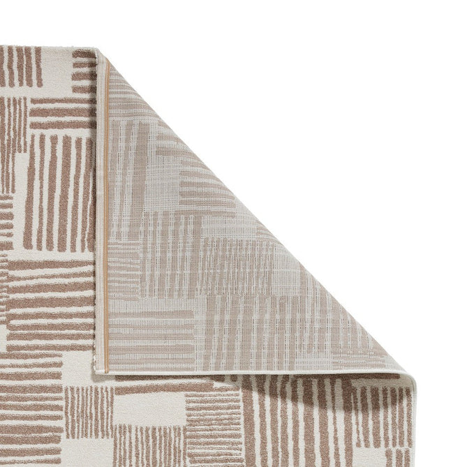 Catherine Lansfield Blocks Modern Abstract Natural/Cream Rug-Think Rugs-Rug Love - The Most Loved Rug Store