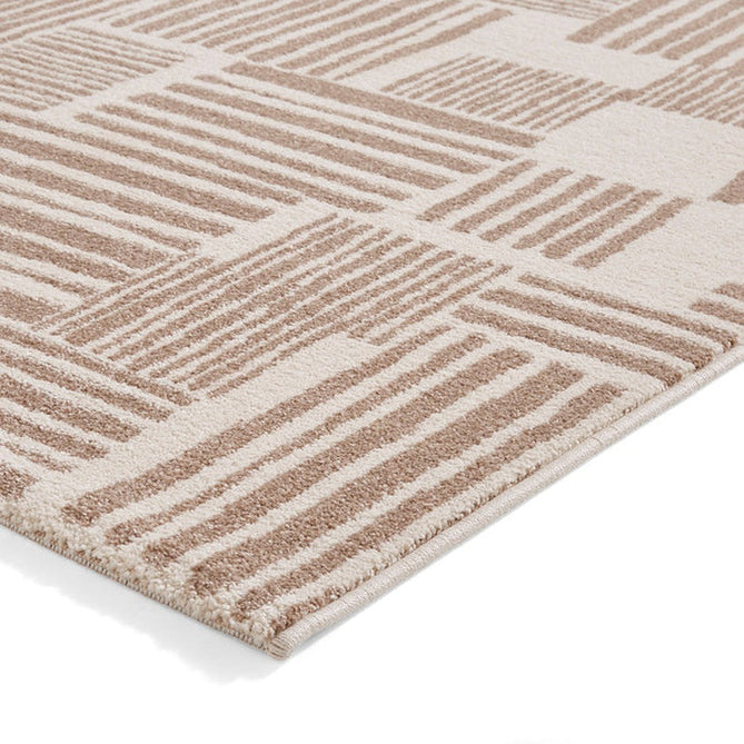 Catherine Lansfield Blocks Modern Abstract Natural/Cream Rug-Think Rugs-Rug Love - The Most Loved Rug Store