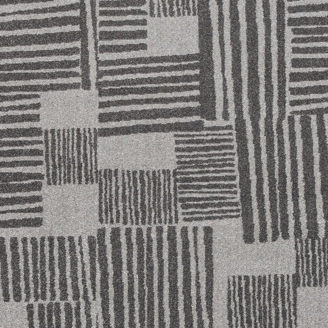 Catherine Lansfield Blocks Modern Geometric Durable Easy-Care Carved High Density Polyproplyene Dark Grey/Grey/Cream Rug-Think Rugs-Rug Love - The Most Loved Rug Store