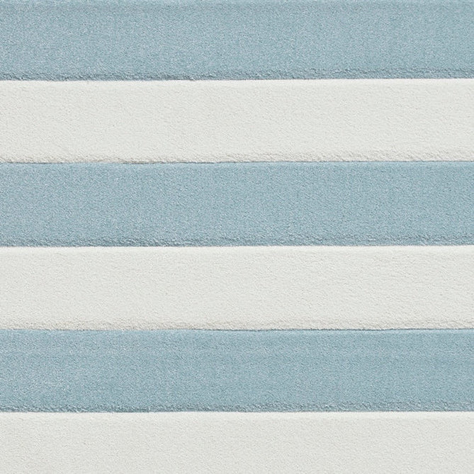 Catherine Lansfield Cove Stripe Modern Linear Durable Easy-Care Carved High Density Polyproplyene Blue/Cream Rug-Think Rugs-Rug Love - The Most Loved Rug Store