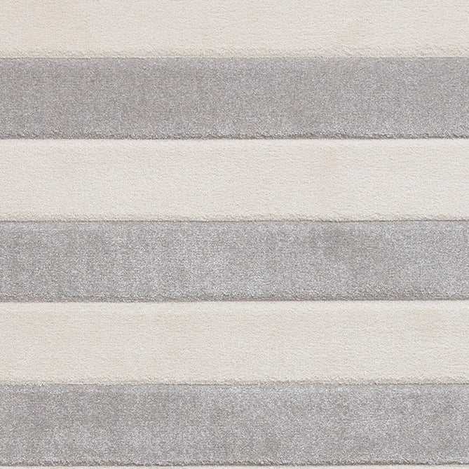 Catherine Lansfield Cove Stripe Modern Linear Durable Easy-Care Carved High Density Polyproplyene Grey/Cream Rug-Think Rugs-Rug Love - The Most Loved Rug Store